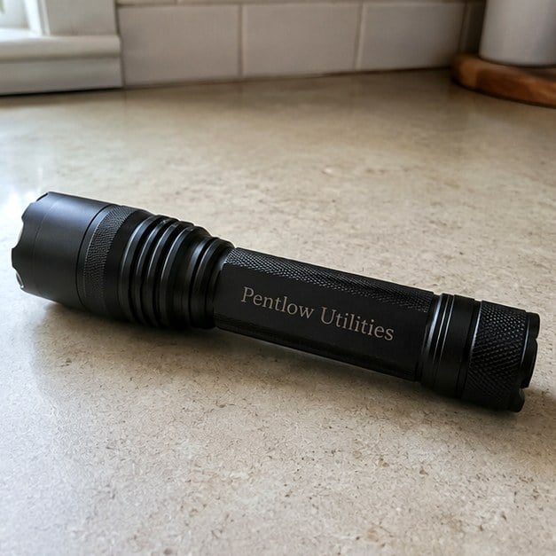 Custom flashlights — customer photo