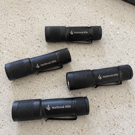 Custom printed flashlights in bulk